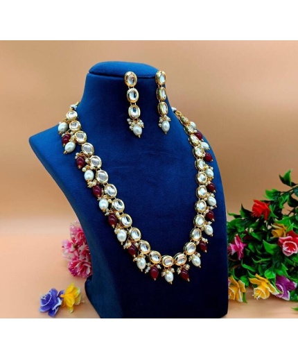 Polki Diamond Necklace Set- Adjustable Meenakari Kundan Necklace -pearl Cluster Necklace W/earrings- Traditional -bridal Bridesmaid Necklace | Save 33% - Rajasthan Living 3