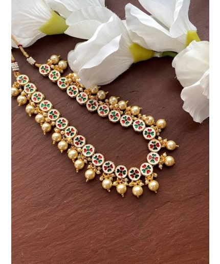 Kundan Necklace/gold Choker Necklace/ Beaded Necklace/indian Necklace/kundan Jewelry/indian Wedding Jewelry/pakistani Jewelry, Indian Long | Save 33% - Rajasthan Living 3