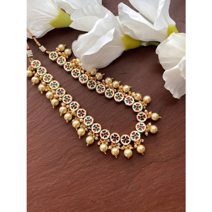 Kundan Necklace/gold Choker Necklace/ Beaded Necklace/indian Necklace/kundan Jewelry/indian Wedding Jewelry/pakistani Jewelry, Indian Long | Save 33% - Rajasthan Living 6