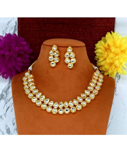 Polki Diamond Necklace Set-adjustable Meenakari Kundan Necklace -designer Necklace W/earrings-trendy Traditional -bridal Bridesmaid Necklace | Save 33% - Rajasthan Living 7