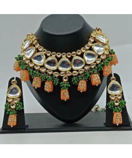 Indian Kundan Choker/ Indian Jewelry/ Indian Necklace/ Indian Choker/ Indian Wedding Necklace Set/ Kundan Choker / Kundan Meena /diwali Gift | Save 33% - Rajasthan Living