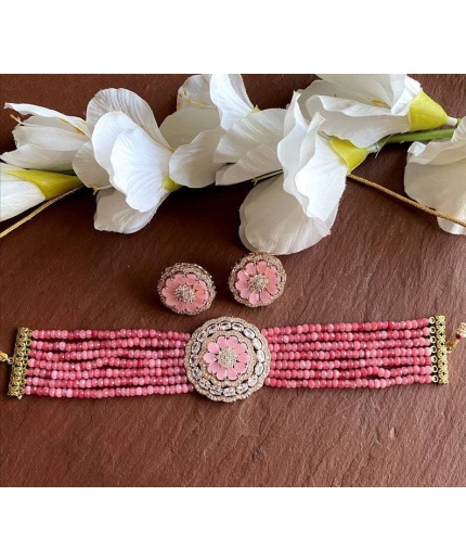 Kundan Choker / Mint Choker Necklace / Rosegold Choker/ Indian  Choker/CZ Choker/ Indian Wedding Jewelry/ Sabyasachi Necklace /Delicate Necklace | Save 33% - Rajasthan Living