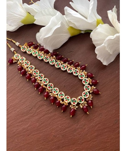 Kundan Necklace/ruby Necklace/green Choker Necklace/ Beaded Necklace/indian Necklace/kundan Jewelry/indian Wedding Jewelry/pakistani Jewelry | Save 33% - Rajasthan Living 7