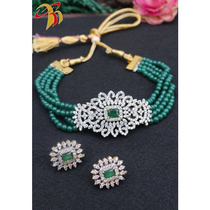 Indian Kundan Choker/ Indian Jewelry/ Indian Necklace/ Indian Choker/ Indian Wedding Necklace Set/ Ad Jewellery / CZ Jewellery / Diwali Sale | Save 33% - Rajasthan Living 7