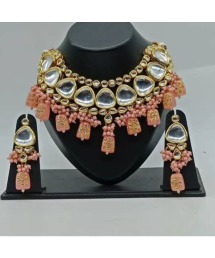 Indian Kundan Choker/ Indian Jewelry/ Indian Necklace/ Indian Choker/ Indian Wedding Necklace Set/ Kundan Choker / Kundan Meena /diwali Gift | Save 33% - Rajasthan Living 3