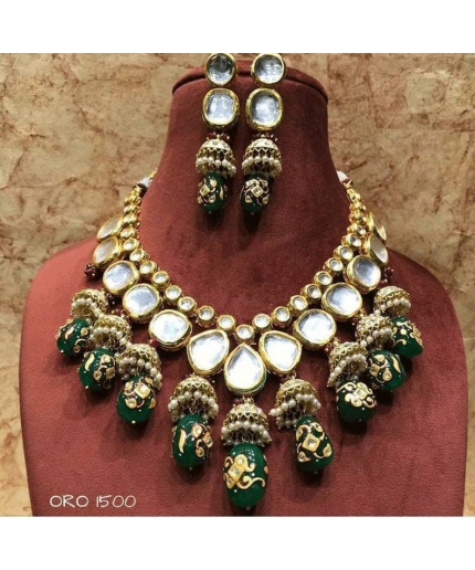 Big Size Hand Painted Onyx Kundan Choker Set Sabyasachi Wedding Choker Kundan Pearl Jewelry Sabyasachi Inspired Wedding Necklace Ad Necklace | Save 33% - Rajasthan Living