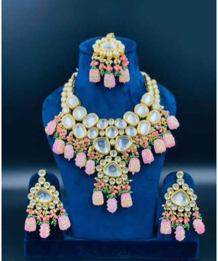 Indian Traditional Kundan Nacklace Jewelry Set, Necklace, Kundan Jewelry | Save 33% - Rajasthan Living 3