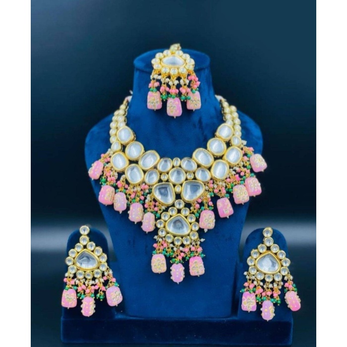 Indian Traditional Kundan Nacklace Jewelry Set, Necklace, Kundan Jewelry | Save 33% - Rajasthan Living 6