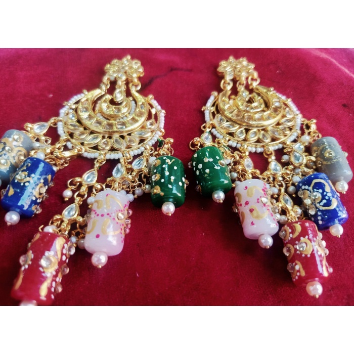 Traditional Earrings/kundan Chandbalis/chandbalis/sabyasachi Earrings/sabyasachi Chandbalis/kundan Earrings/kundan Meena Earrings/indian | Save 33% - Rajasthan Living 7