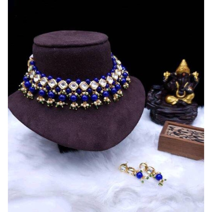 Indian Kundan Choker/ Indian Jewelry/ Indian Necklace/ Indian Choker/ Indian Wedding Necklace Set/ Kundan Choker / New Year Sale / Fashion | Save 33% - Rajasthan Living 5