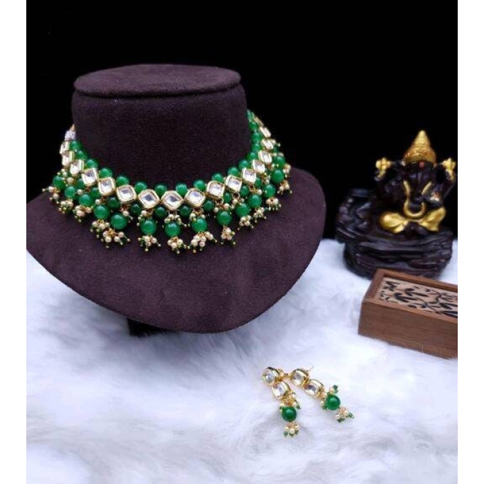 Indian Kundan Choker/ Indian Jewelry/ Indian Necklace/ Indian Choker/ Indian Wedding Necklace Set/ Kundan Choker / New Year Sale / Fashion | Save 33% - Rajasthan Living 7