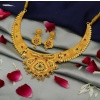 Gold Plated Choker Set  Girls and Women With Matching Earring, Glod Jewellery, for Wedding Wear,wedding Season Jewellery,tample Jewellery | Save 33% - Rajasthan Living 11