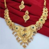 Gold Plated Choker Set  Girls and Women With Matching Earring, Glod Jewellery, for Wedding Wear,Wedding Season Jewellery,Tample Jewellery | Save 33% - Rajasthan Living 10