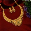 Gold Plated Choker Set  Girls and Women With Matching Earring, Glod Jewellery, for Wedding Wear,wedding Season Jewellery,tample Jewellery | Save 33% - Rajasthan Living 10