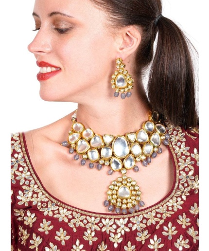 New Tanjore Kundan Choker Set, Simple Kundan Set, Multi Color Kundan Set, Meena Kundan Necklace Set, Indian Kundan Jewellery,punjabi Jewelry | Save 33% - Rajasthan Living