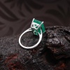 Emerald Cut Emerald Ring, Raw Emerald Engagement Ring, Emerald Ring, Real Vintage Emerald Cut Ring, Engagement Ring, Handmade Silver Ring | Save 33% - Rajasthan Living 10