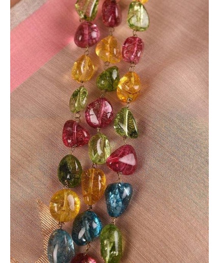 Multi Colour Stone Necklace for Girls and Women | Save 33% - Rajasthan Living 3