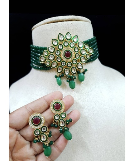 Indian Kundan Choker/ Indian Jewelry/ Indian Necklace/ Indian Choker/ Indian Wedding Necklace Set/ Kundan Choker/ Flower Necklace/ Diwali | Save 33% - Rajasthan Living 3