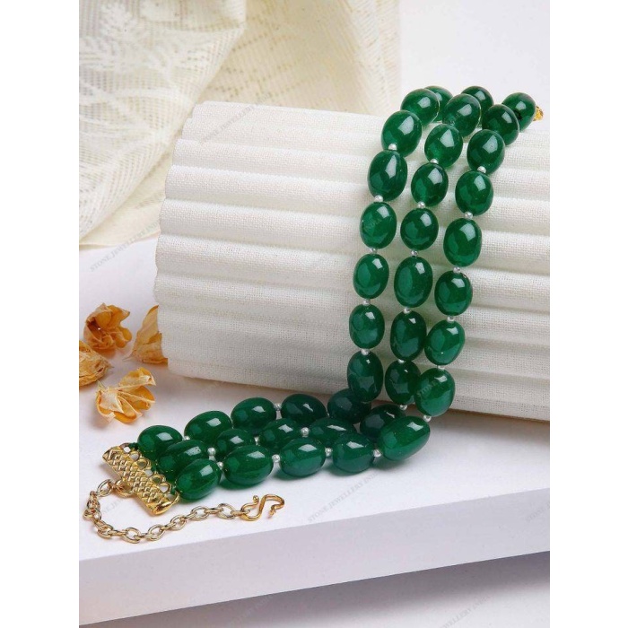 Green Stone Choker/ Indian Jewelry/ Indian Necklace/ Indian Choker/ Indian Wedding Necklace Set/ Green Choker/ Green Necklace | Save 33% - Rajasthan Living 5