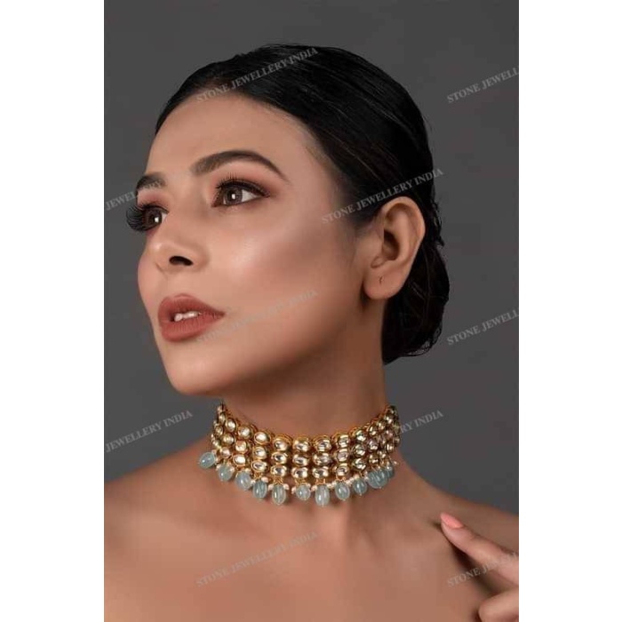 Indian Kundan Choker, Indian Jewelry, Bollywood Jewelry, Pakistani Jewelry, Indian Wedding Necklace, Bridal Choker, Kundan Necklace, Choker | Save 33% - Rajasthan Living 5