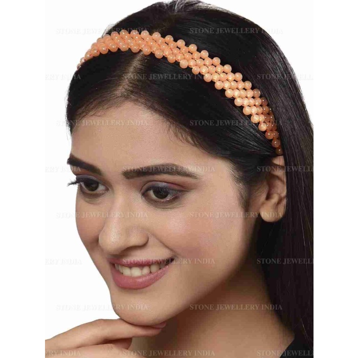 Handcrafted Pich Beaded Hairband for Girls | Save 33% - Rajasthan Living 5