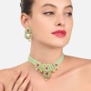 Kundan Choker, Mint Green Choker, Meenakari Choker, Indian Wedding Jewelry, Sabyasachi Necklace, Pakistani Jewelry, Ruby Choker and Earring | Save 33% - Rajasthan Living 16