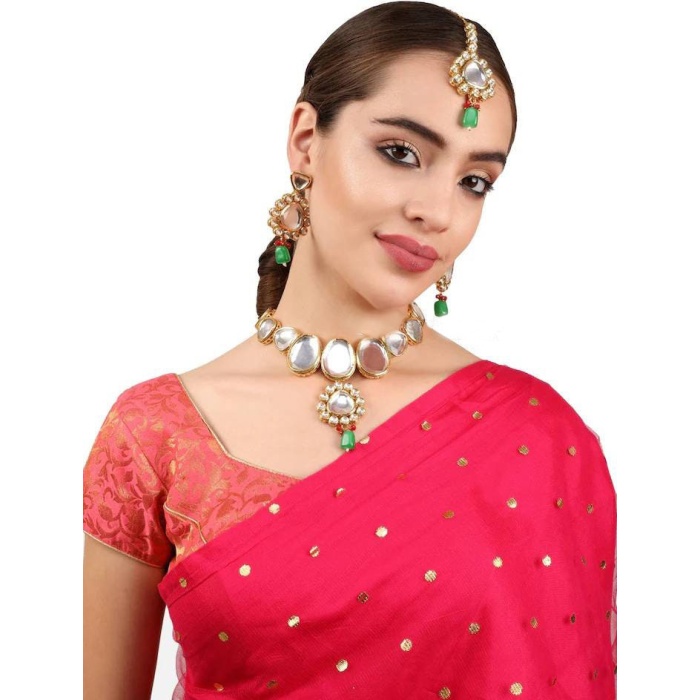 Kundan Necklace, Indian Jewelry, Indian Wedding Jewelry, Ethnic Jewelry Design, Kundan Jewelry Set, Bridal Jewelry Set, Sabyasachi Necklace | Save 33% - Rajasthan Living 6