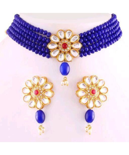 Indian Flower Choker, Indian Jewelry, Bollywood Jewelry, Pakistani Jewelry, Indian Wedding Necklace, Bridal Choker, Kundan Necklace, Choker | Save 33% - Rajasthan Living 3