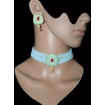 Kundan Choker, Mint Green Choker, Meenakari Choker, Indian Wedding Jewelry, Sabyasachi Necklace, Pakistani Jewelry, Ruby Choker and Earring | Save 33% - Rajasthan Living 12