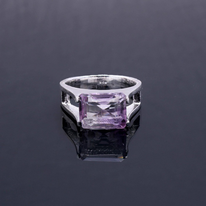 Natural Amethyst Ring Statement Gemstone Ring 925 Sterling Silver Ring Handmade Jewelry May Birthstone Engagement Ring for Girls and Women | Save 33% - Rajasthan Living 5