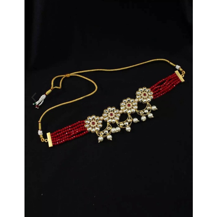 Indian Flower Choker, Indian Jewelry, Bollywood Jewelry, Pakistani Jewelry, Indian Wedding Necklace, Bridal Choker, Kundan Necklace, Choker | Save 33% - Rajasthan Living 6