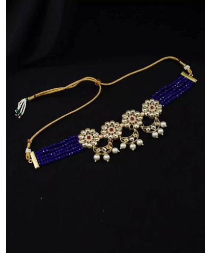 Indian Flower Choker, Indian Jewelry, Bollywood Jewelry, Pakistani Jewelry, Indian Wedding Necklace, Bridal Choker, Kundan Necklace, Choker | Save 33% - Rajasthan Living