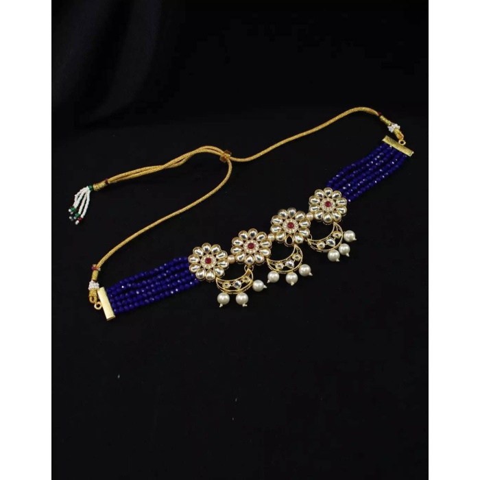 Indian Flower Choker, Indian Jewelry, Bollywood Jewelry, Pakistani Jewelry, Indian Wedding Necklace, Bridal Choker, Kundan Necklace, Choker | Save 33% - Rajasthan Living 5