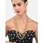 Long Fashion Necklace/ Gold Necklace /indian Necklace/polki Necklace/peacock Jewelry/ Multilayered Necklace/ Raani Haar, Gold Jewellery | Save 33% - Rajasthan Living 12