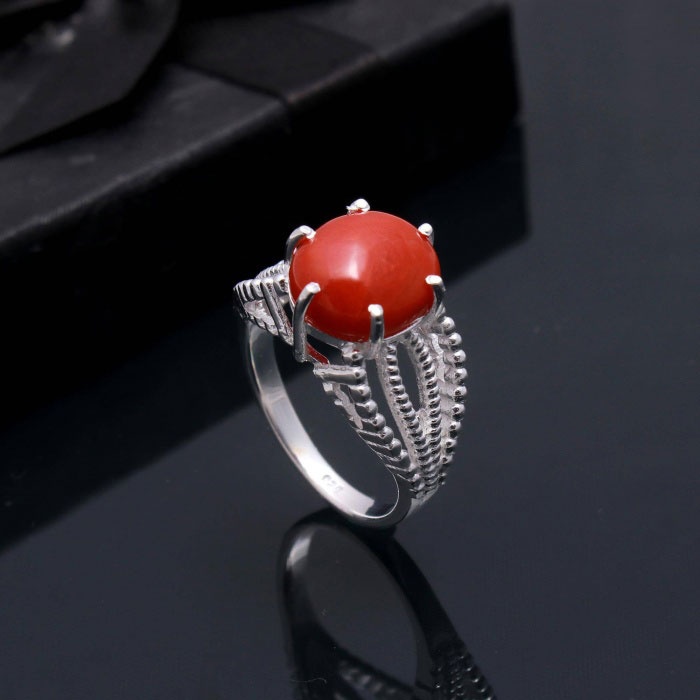 Red Coral Ring, Coral Ring, Statement Ring, Handmade Ring, Coral Jewelry, Personalized Gifts for Mom, Blackfriday Gift, Gemstone Coral Ring | Save 33% - Rajasthan Living 5