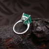 Emerald Cut Emerald Ring, Raw Emerald Engagement Ring, Emerald Ring, Real Vintage Emerald Cut Ring, Engagement Ring, Handmade Silver Ring | Save 33% - Rajasthan Living 12