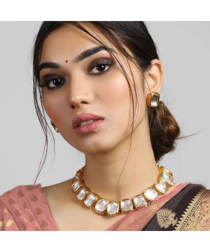 Sale a+ Quality Kundan  Handmade Bollywood Gold Jewelry, Pakistani Jewelry, Indian Wedding Necklace, Bridal Choker, Kundan Necklace  Choker | Save 33% - Rajasthan Living 3