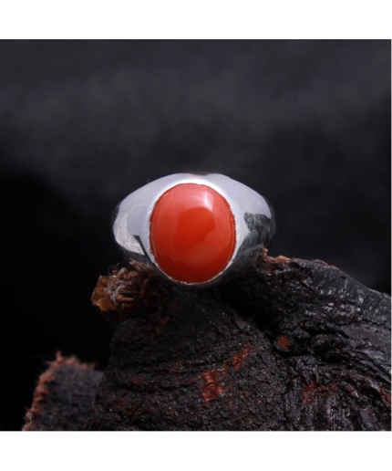 Red Coral Ring, Coral Ring, Statement Ring, Handmade Ring, Coral Jewelry, Personalized Gifts for Mom, Blackfriday Gift, Gemstone Coral Ring | Save 33% - Rajasthan Living 3