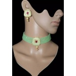 Kundan Choker, Mint Green Choker, Meenakari Choker, Indian Wedding Jewelry, Sabyasachi Necklace, Pakistani Jewelry, Ruby Choker and Earring | Save 33% - Rajasthan Living 10