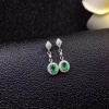 Natural Emerald Drop Earrings, 925 Sterling Silver, Emerald Drop Earrings, Emerald Silver Earrings, Luxury Earrings, Oval Cut Stone Earrings | Save 33% - Rajasthan Living 8