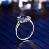 Natural Tanzanite Ring, 14k Solid White Gold Engagement Ring, Wedding Ring, Tanzanite Ring, luxury Ring, soliture Ring, Oval cut Ring | Save 33% - Rajasthan Living 15