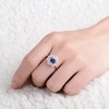 Natural Tanzanite Ring, 18k Solid White Gold Engagement Ring, Wedding Ring, Tanzanite Ring, luxury Ring, soliture Ring, Round cut Ring | Save 33% - Rajasthan Living 14