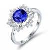 Natural Tanzanite Ring, 18k Solid White Gold Engagement Ring, Wedding Ring, Tanzanite Ring, luxury Ring, soliture Ring, Round cut Ring | Save 33% - Rajasthan Living 10