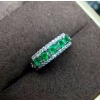 Natural Emerald & Cubic Zirconia Woman Ring, 925 Sterling Silver, Emerald Ring, Statement Ring, Engagement and Wedding Ring | Save 33% - Rajasthan Living 9