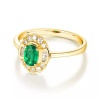 Natural Emerald Ring, 14k Solid Yellow Gold Engagement Ring, Wedding Ring, Emerald Ring, Luxury Ring, Ring/Band, Oval Cut Ring | Save 33% - Rajasthan Living 15