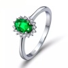 Natural Emerald Ring, 18k Solid White Gold Engagement Ring, Wedding Ring, Emerald Ring, Luxury Ring, Ring/Band, Oval Cut Ring | Save 33% - Rajasthan Living 10