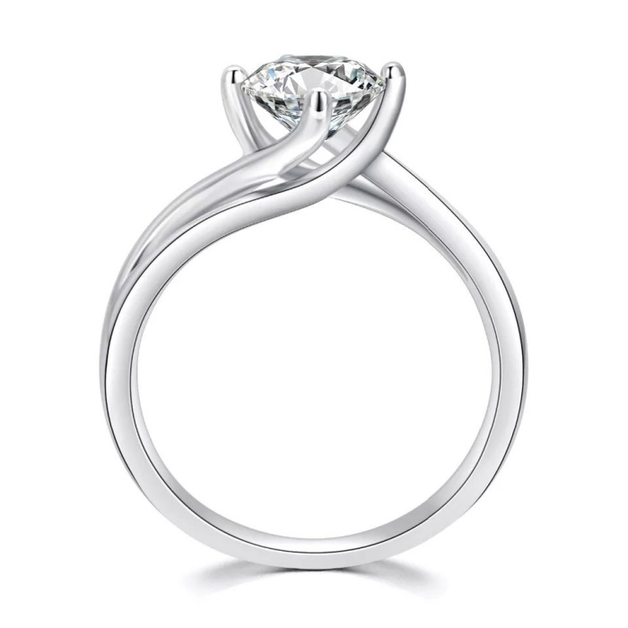 Moissanite Ring, 925 Sterling Silver, 1ct, 2ct, 3ct Moissanite Ring, Engagement Ring, Wedding Ring, Luxury Ring, Ring/Band, Round Cut Ring | Save 33% - Rajasthan Living 7