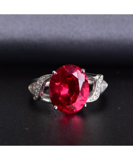 925 Sterling Silver Lab Ruby Woman Ring, Ruby Engagement Ring, Statement Ring, Engagement and Wedding Ring, Wedding Ring, Ruby Luxury Ring | Save 33% - Rajasthan Living