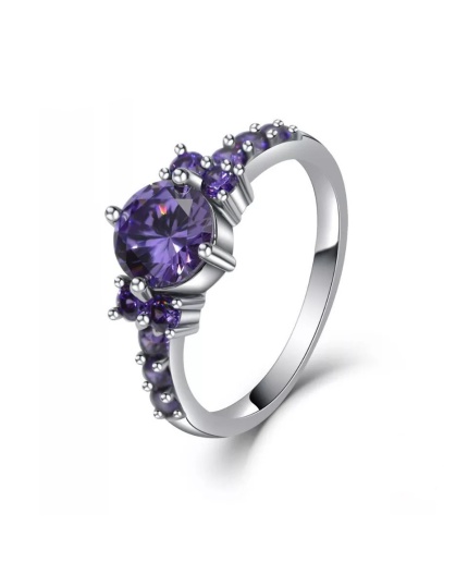 925 Sterling Silver Lab Amethyst Woman Ring, Emerald Ring, Statement Ring, Engagement and Wedding Ring | Save 33% - Rajasthan Living 3