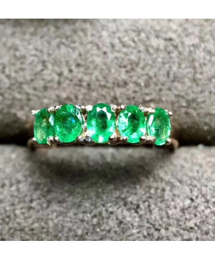 Natural Emerald Woman Ring, 925 Sterling Silver, Emerald Ring, Statement Ring, Engagement and Wedding Ring | Save 33% - Rajasthan Living